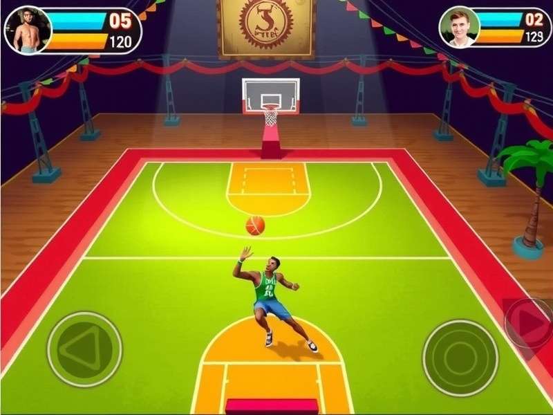 Tiger Slam Dunk Showdown Gameplay Screenshot